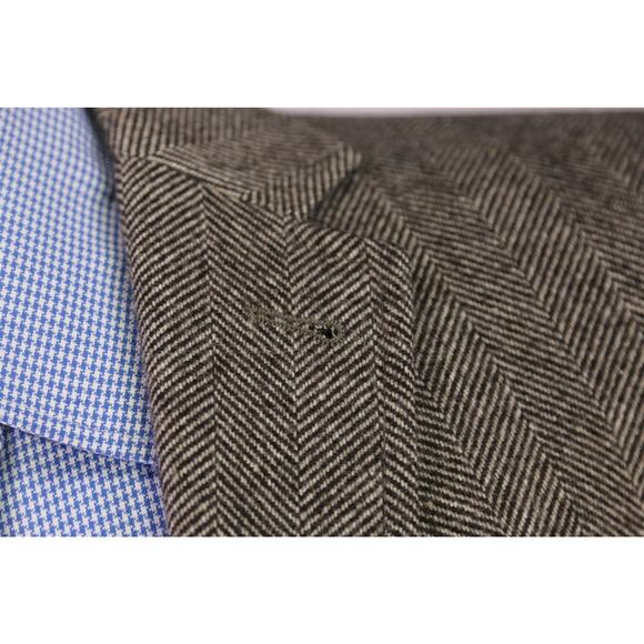 Drykorn Brown Herringbone Wool Fleece 2-Btn Blazer Jacket 40R - Picture 5 of 10